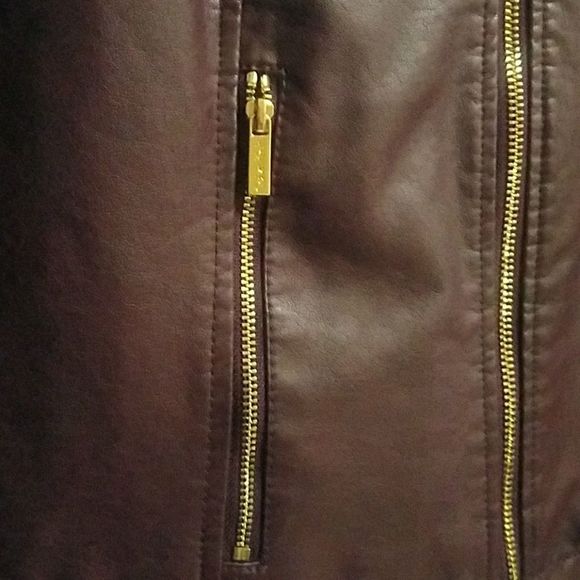 🎉HP🎉 Calvin Klein Faux Leather Moto - Picture 7 of 7